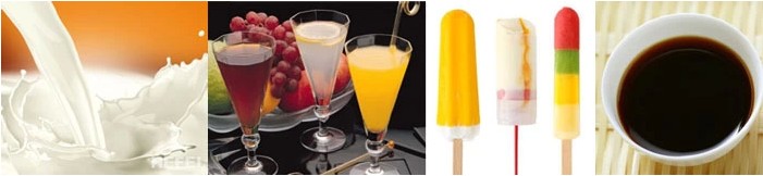 半自動管式殺菌機適應物料圖